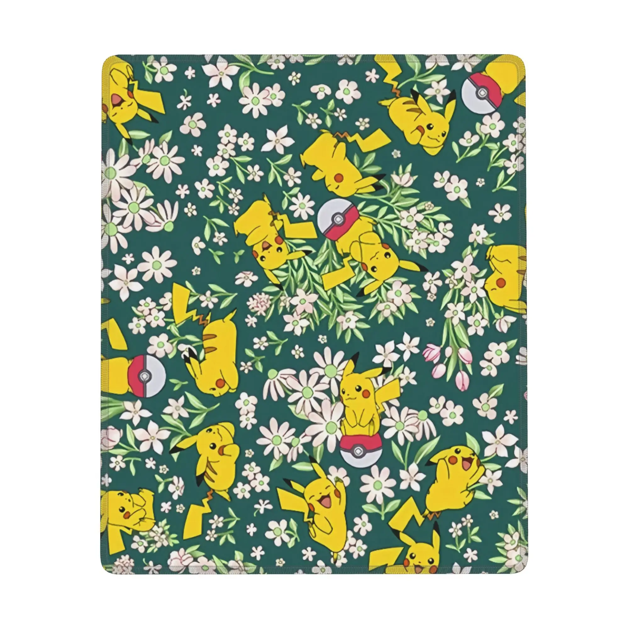 

Пикачу 7x9 дюймов коврик для мыши офисный нескользящий компьютерный резиновый коврик для мыши настольный коврик для ПК ноутбук настольный