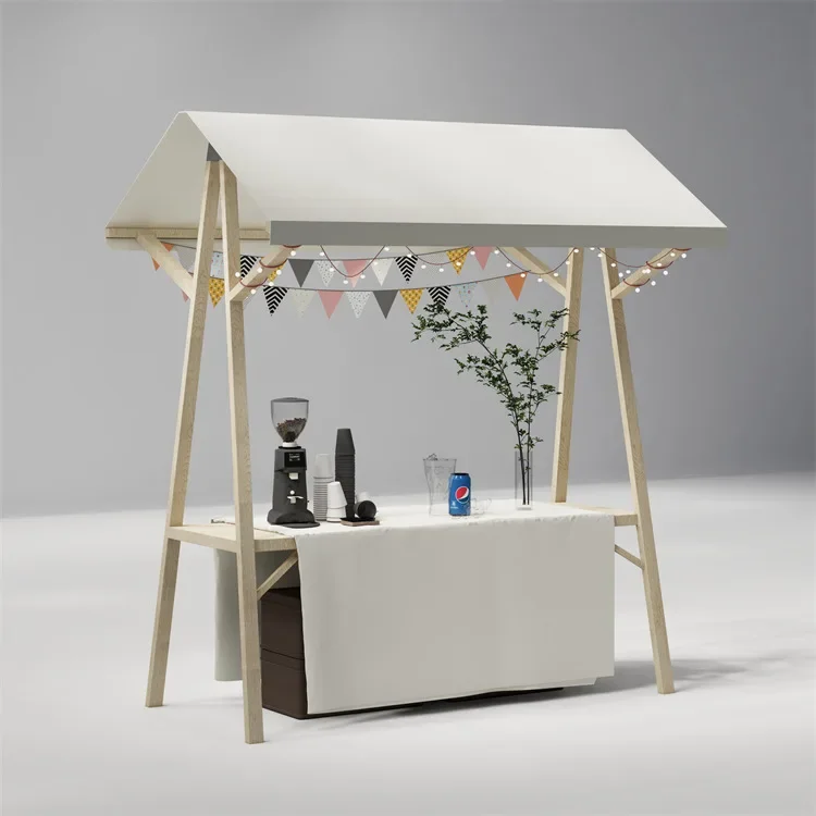 Expositoras de madeira, barracas de mercado noturno, promoções fora do evento shantytown, mercado de aluguel de Taiwan, shopping center