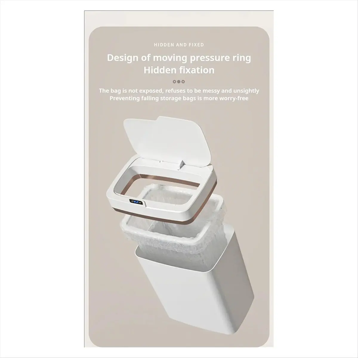 

Умное мусорное ведро BABQ для ванной комнаты, бесконтактное, узкое, с интеллектуальной индукцией, автоматическим упаковкой в пакеты, электронное.