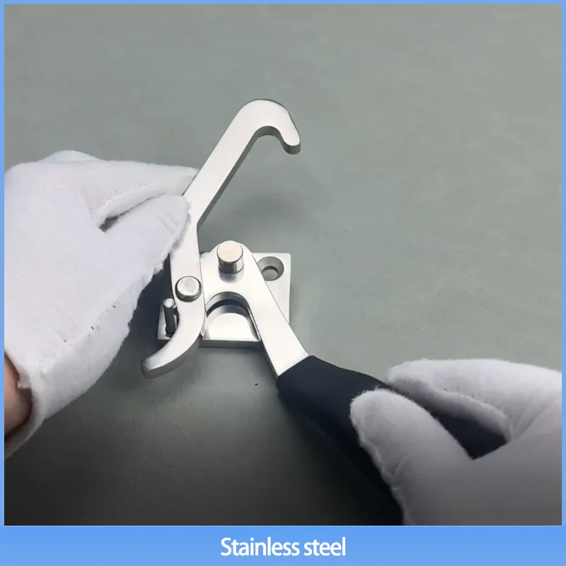 

Герметичная ручка из нержавеющей стали 304, которую можно установить как с помощью высоко- и низкотемпературных камер с обеих сторон.