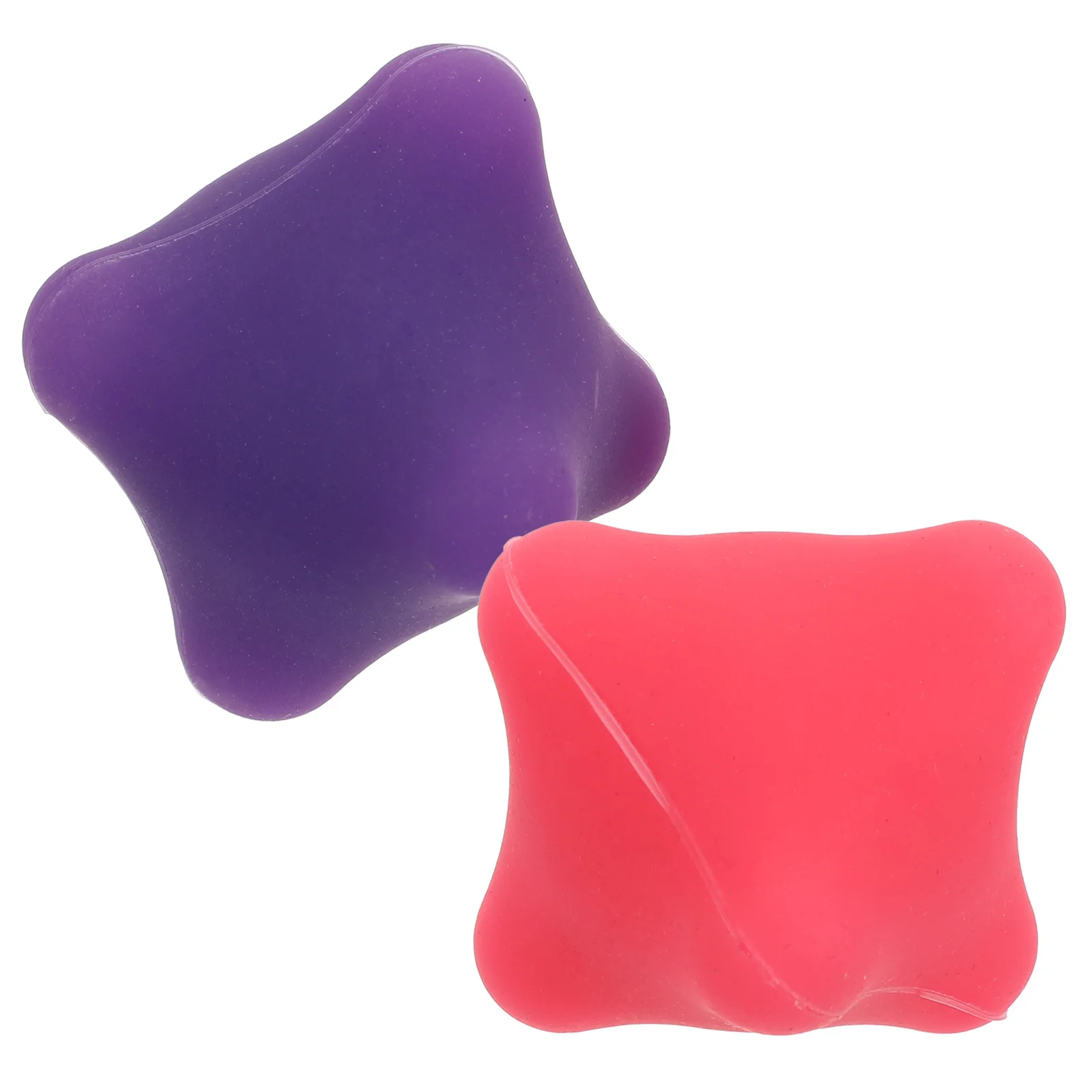 

2Pcs Hand Massage Ball Hexagonal Silicone Palm Massager Finger Exercise Relaxation Therapy for Joint Blood Circulation Memory