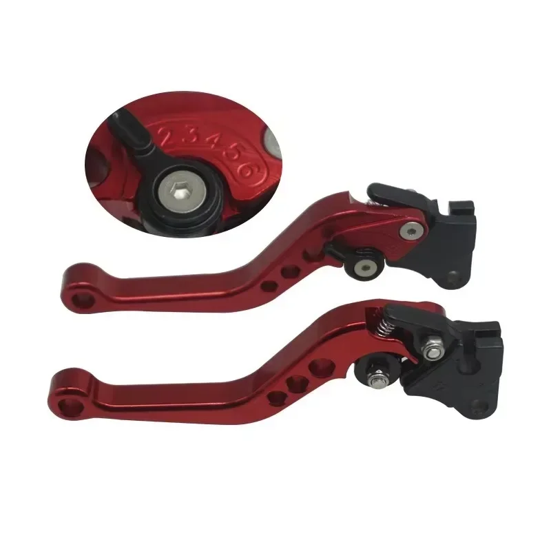 Motorcycle Brake Handle Motorbike Modification CNC Clutch Drum Brake Lever Handle Adjustable Handlebar Set for CG125