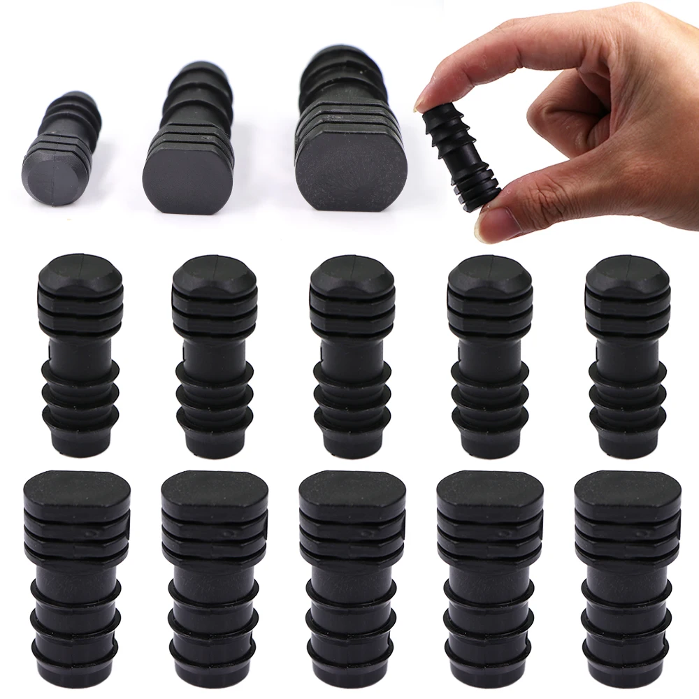 10-100Pcs 16/20/25mm Pipe Barbed End Cape Plugs PE Pipe Garden Hose Micro Irrigation System for Garden Watering Tube Fittings