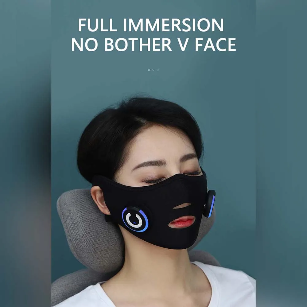 V-Face Face-Slimming Artifact Facial Massager Skin Firming Face Lifting Machine EMS Beauty Face Thinning Instrument