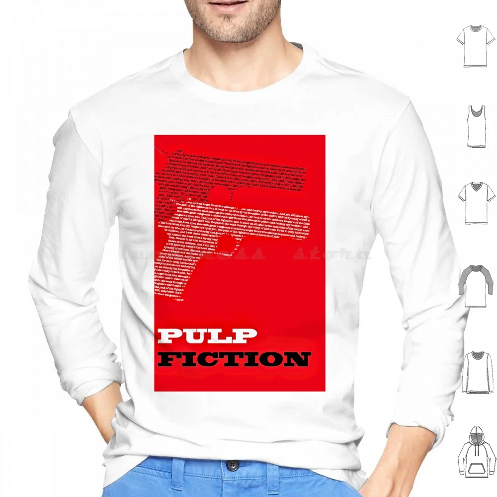 Embracing Vintage Charm Hoodie cotton Long Sleeve Movie Film Horror Pulp Fiction Classic Pulp Vintage Movies Cinema