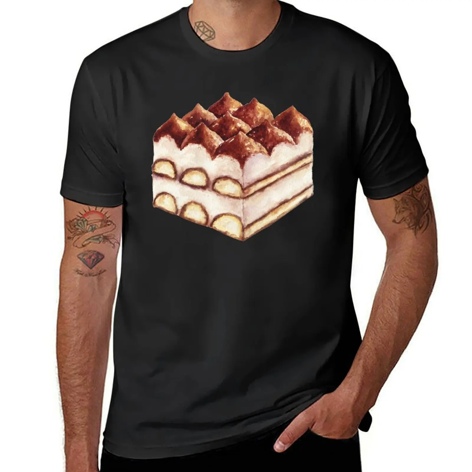 Italian Tiramisu Cake T-Shirt sports fans cute clothes vintage funny t shirts for men