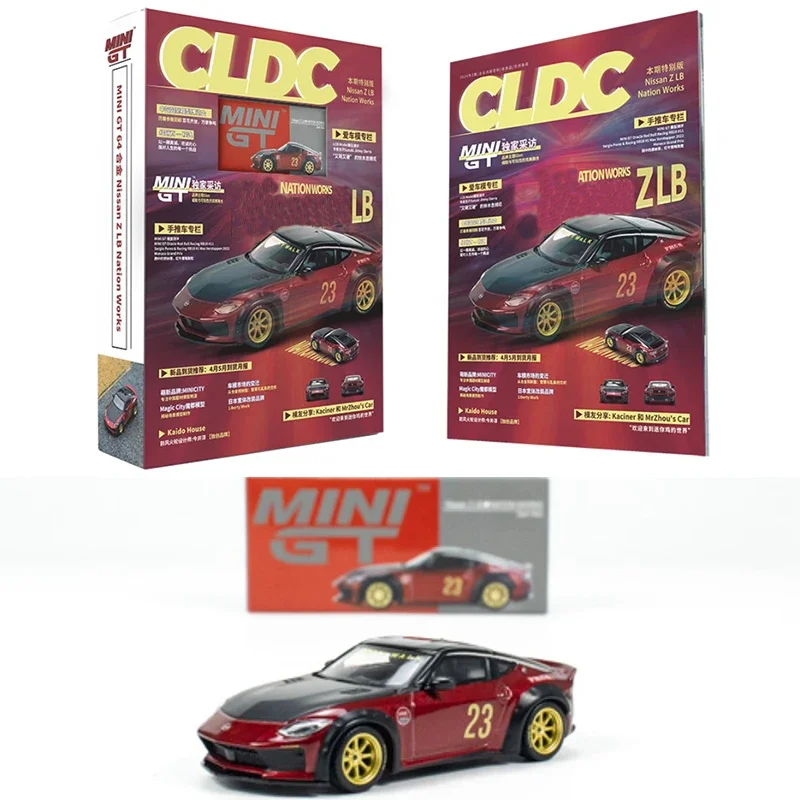 MINIGT 1/64 ZLB Nation Works Gem Red Including Magazines Book In Car Issue 3 Diecast Model Car