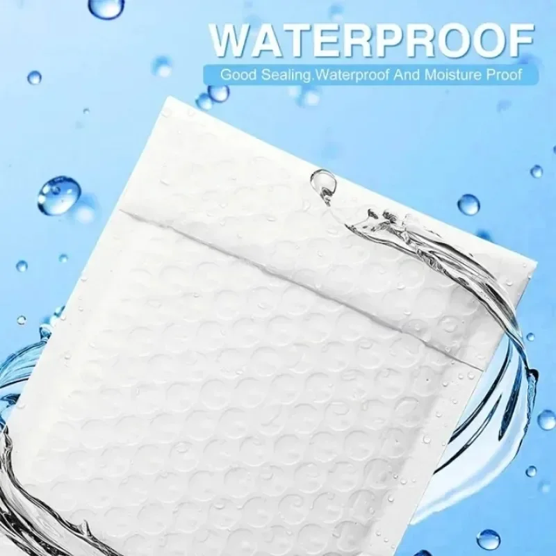 10-50PCS Multi-size White Bubble Envelopes Bag Thicken Waterproof Foam Bubble Shipping Envelope Bags Self Seal Packing Bags