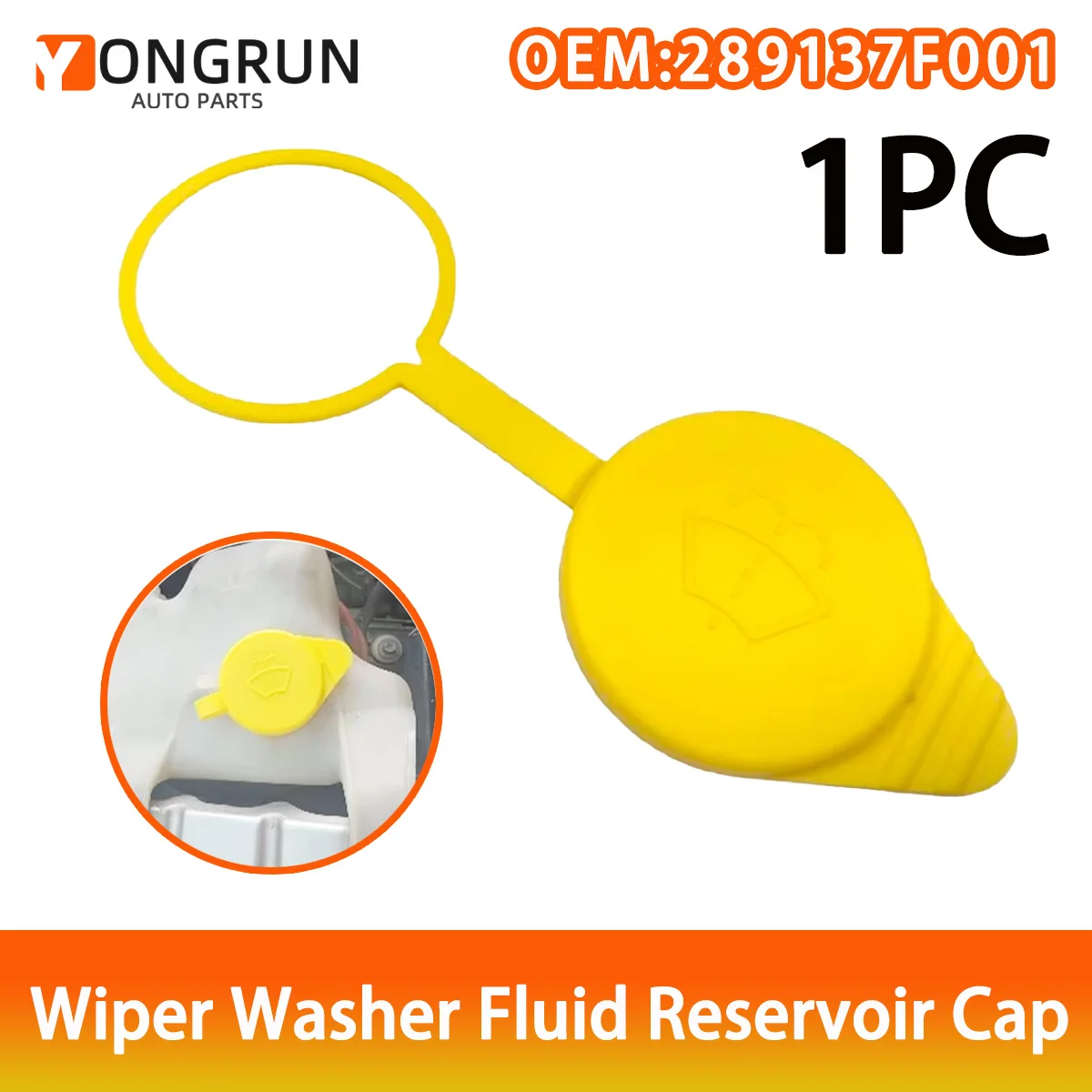 YONGRUN Cubierta del depósito de líquido del limpiaparabrisas 289137F001 Adecuado para Nissan Pathfinder R50 R51 Terrano R20 Mistral Navara D40
