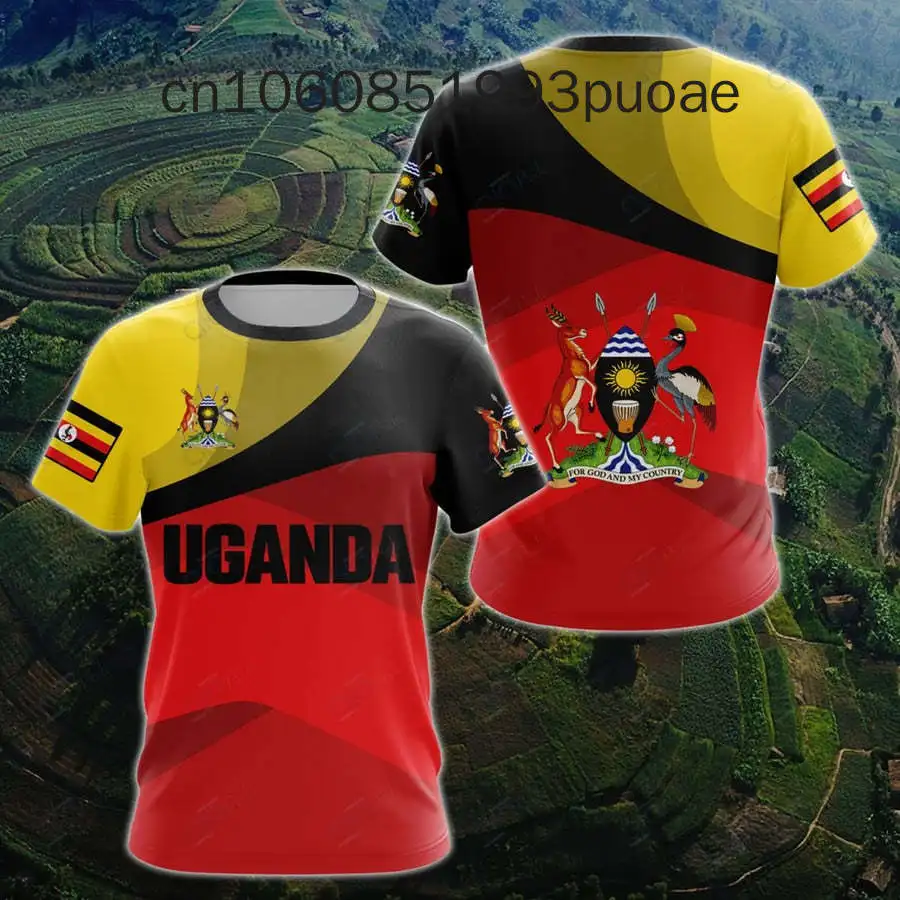 2024 New Uganda Flag Emblem 3D T-shirts Clothes For Men Women Tees jersey Soccer Football Fans Gift T shirt