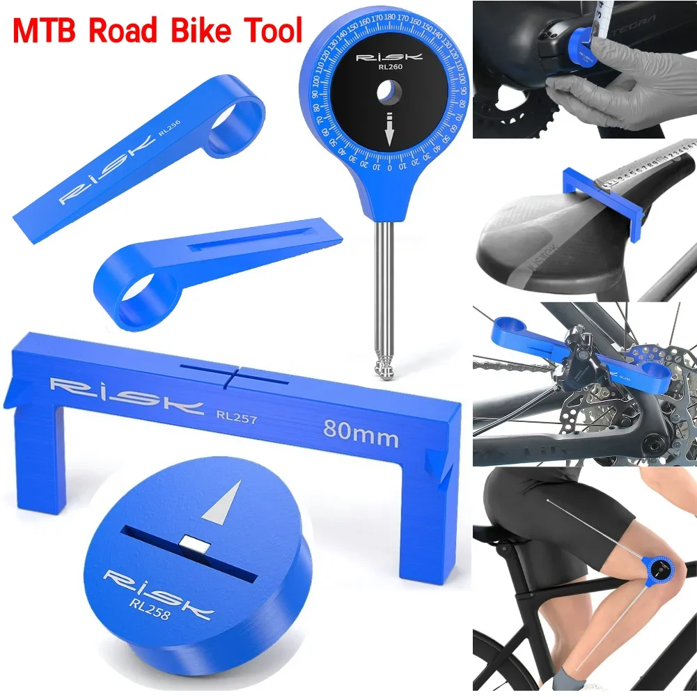 MTB Road Bike Saddle Measure Tool Saddle Positioning Tools Bike Seat Height Measuring Tool for Mountain Road Bicycle