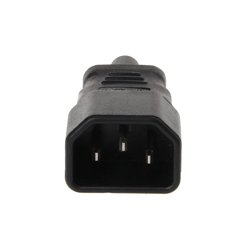IEC 320 C14 3-pins mannelijk naar C5 3-pins vrouwelijke stekkerconverteradapter