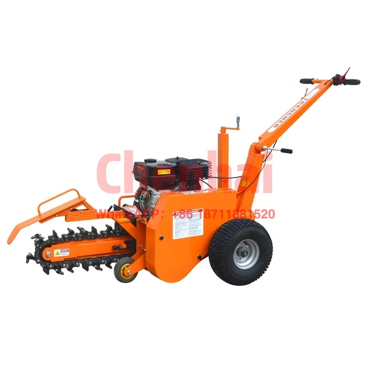 

7hp Loncin/Ducar/B&S/Honda petrol engine walk behind mini trencher china for farm