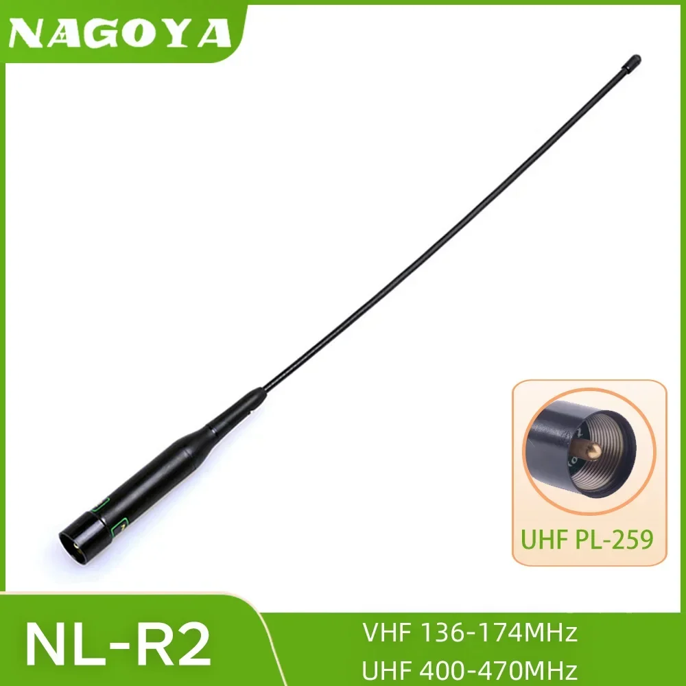 Nagoya Original NL-R2 High Gain Dual Band VHF UHF 144/430 MHz Ham Radio PL259 Connector Antenna for Baofeng Motorola TYT ICOM