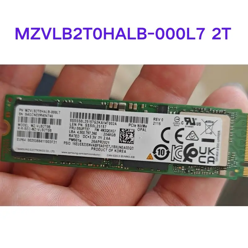Gebrauchttest OK MZVLB2T0HALB-000L7 2T Solid State Drive