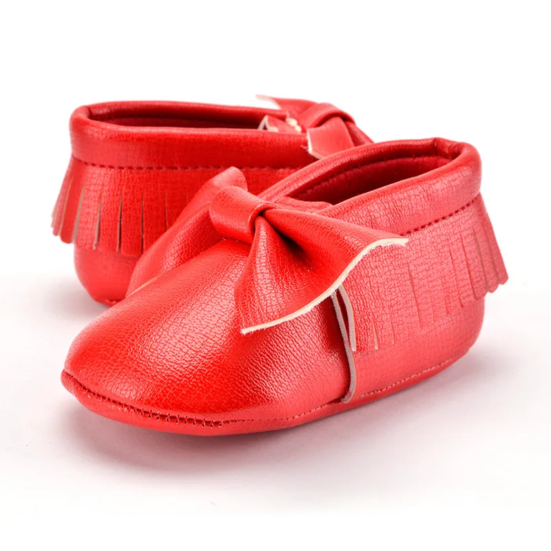 Die Neue Quaste Bowknot Weibliche Baby Schuhe Handgemachte Hohe Qualität Baby Mädchen Erste Wanderer Mode Schuhe Für 0-2 jahre Alt