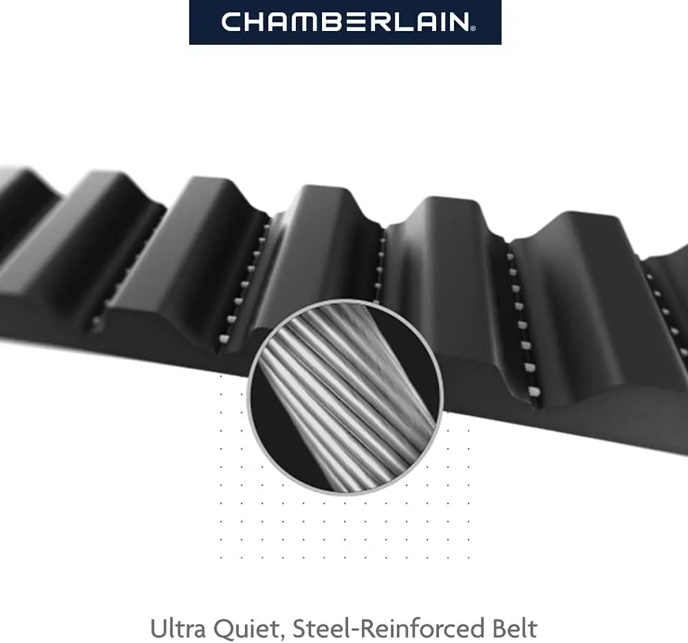 Smart Advanced Corner LED Lighting-myQ Smartphone Controlled-Ultra Quiet, Strong Belt Drive & MAX Lifting Power