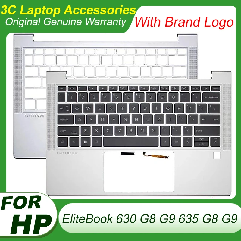 

Original New US Keyboard for HP EliteBook 630 G8 630 G9 635 G8 G9 Laptop Palmrest Keyboard Backlit Upper Cover Case N10777-001