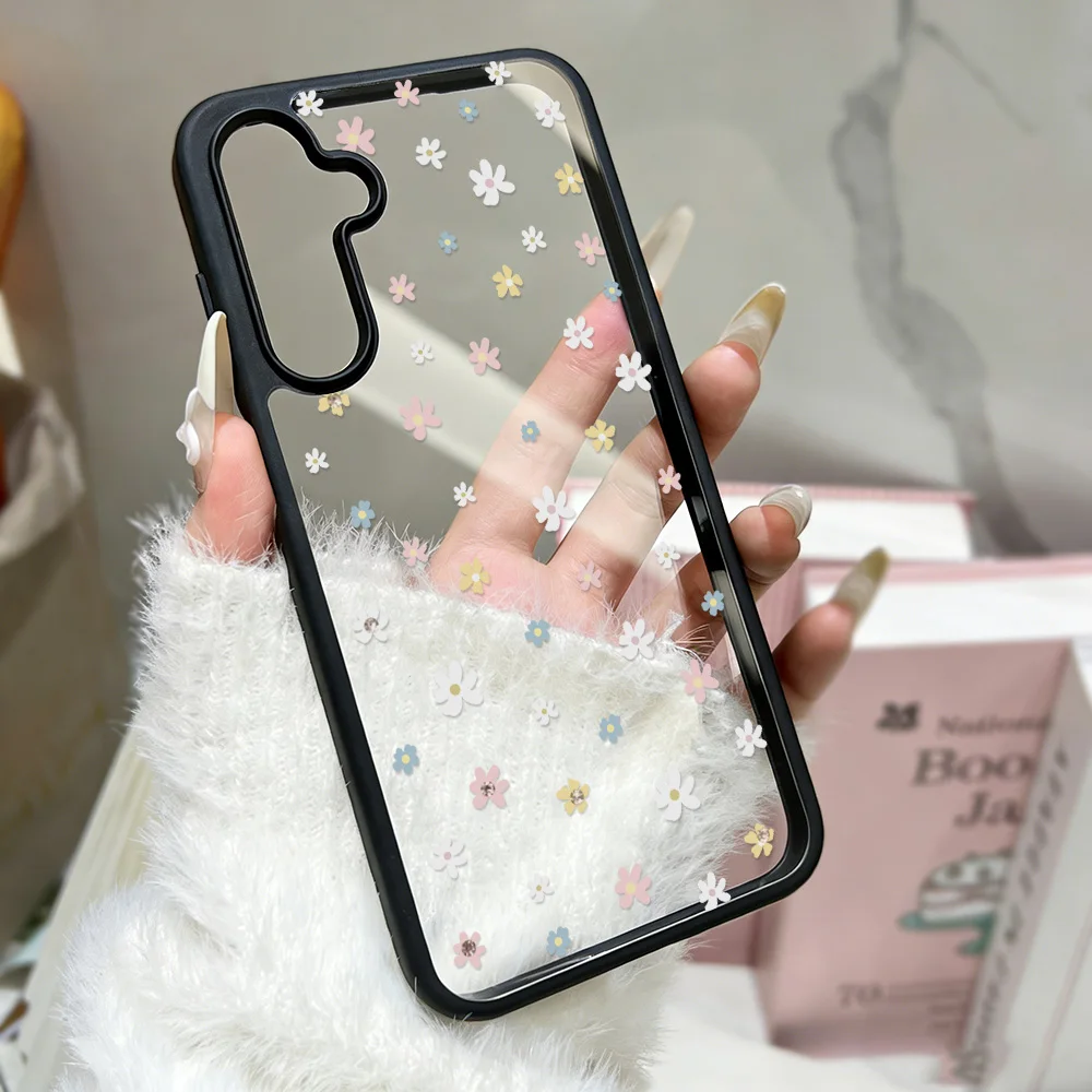 Women Sweet Multicolor Mini Flower Phone Case For Samsung Galaxy S26 S25 S24 S23 Ultra A57 A56 A26 A05 A34 A14 5G Cases Capinha