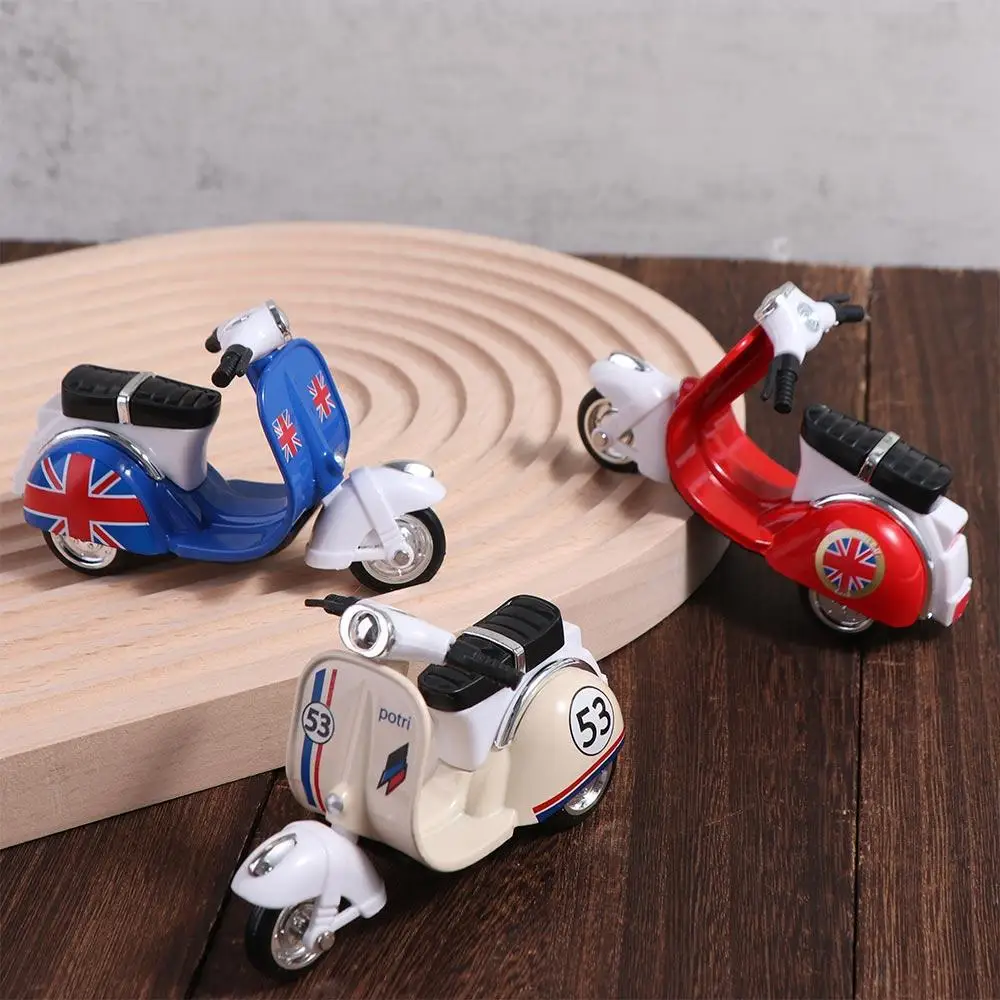 Tragbare Pull-back-Motorrad Modell Diecast Miniatur Mini Motorrad Fahrzeug Spielzeug Trägheit Simulation Motorrad Spielzeug Kinder Spielzeug