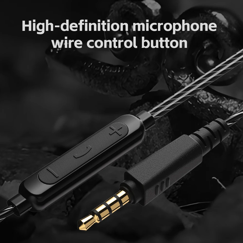 QKZ AK6-Ultra In-Ear Dynamische Kopfhörer Handy Überwachung Kopfhörer Kabelgebundene Steuerung Mit Mikrofon Sport Lauf Kopfhörer