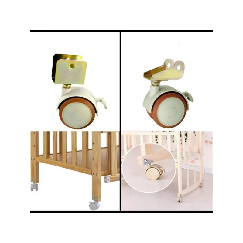4-packs-universal-caster-wheels-solid-wood-crib-p-shaped-splint-inserting-rod-screw-on-rubber-coated-turnover-casters-for-cribs