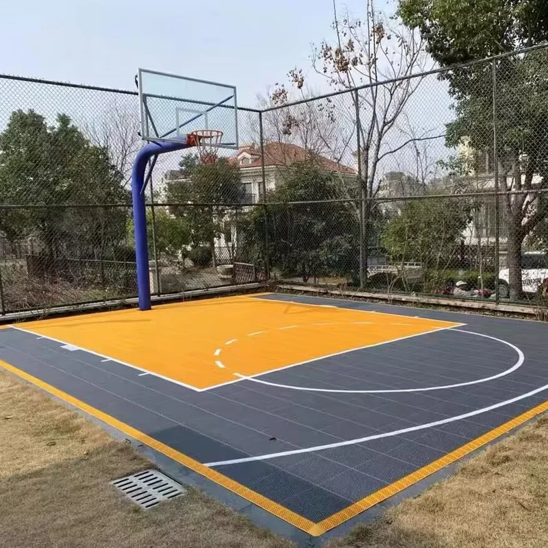 

Beable Customised Outdoor Basketball Court Interlocking Floor Backyard Volleyball Badminton Sports Ground Tile With White Lines