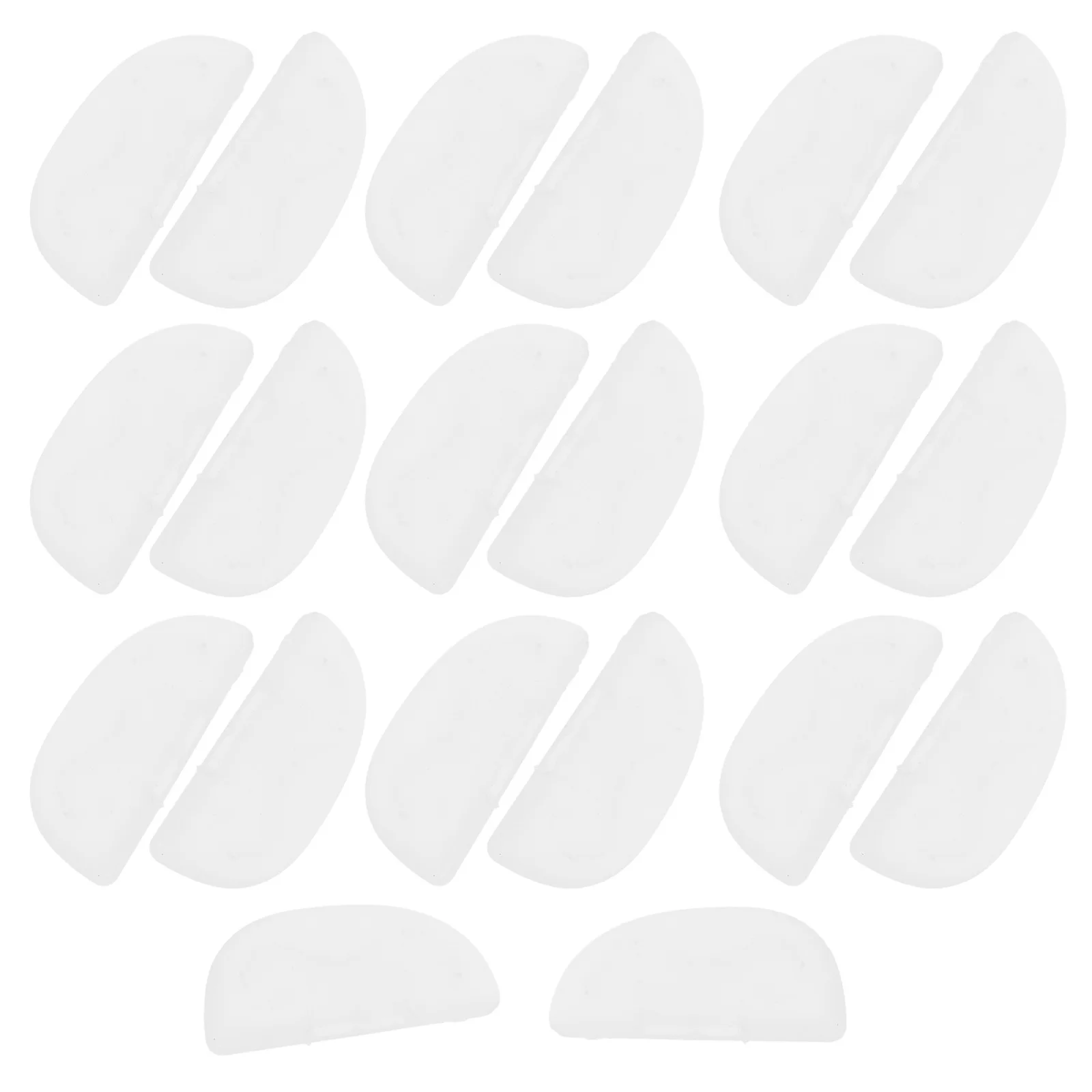 

10Pairs Silicone Nose Pads Anti-Slip Supple Nose Cushion for Glasses Optical Eyeglasses Repair Parts Frame Supplies