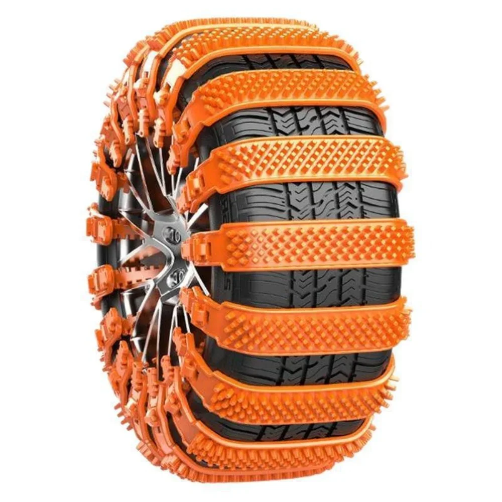 Car tires winter anti-skid chains snow new type non damaging tire SUV universal cow tendon rubber zip ties