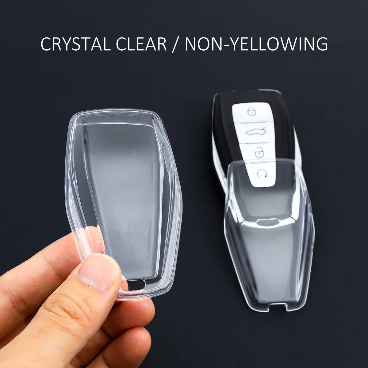 حافظة مفاتيح السيارة النحيفة سلسلة مفاتيح لجيلي كولراي مونجارو الهندسة C M6 Okavango Proton X90 X50 S70 رينو جراند كوليوس #6