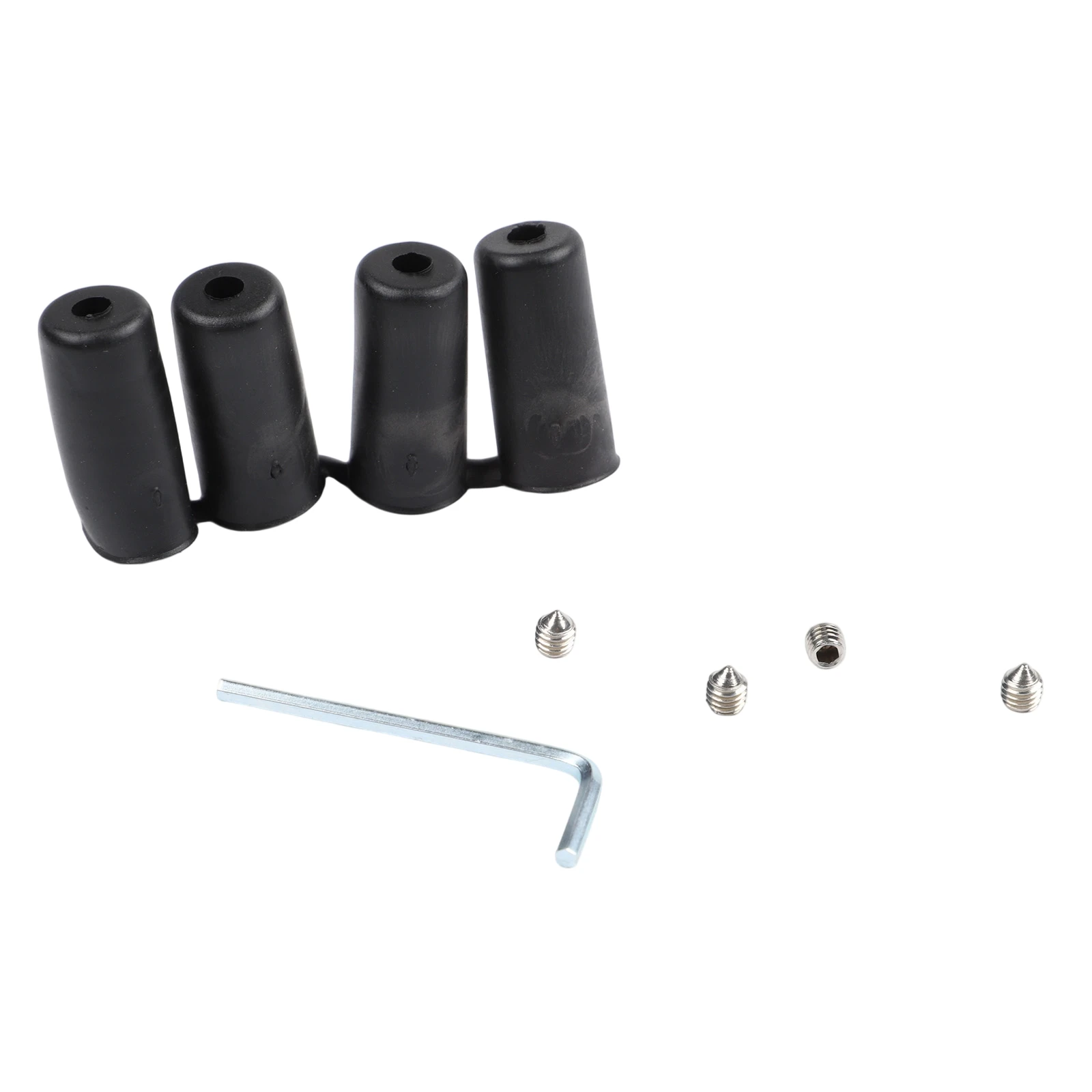 Black 5-speed Shift Knob PU Leather Finish Aluminum Alloy Base 4 Adapters Included Easy Installation For Manual Cars