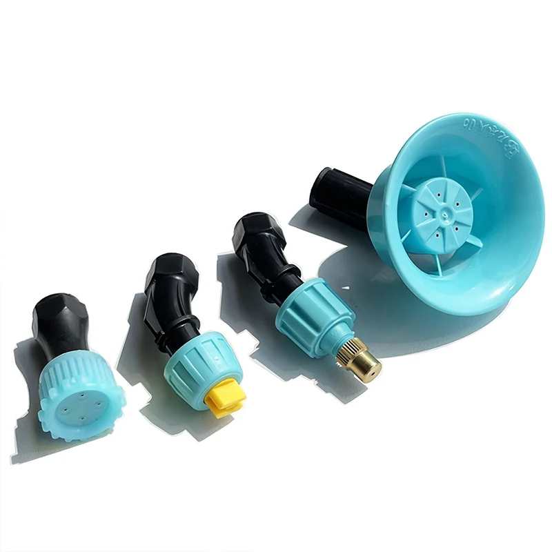 4pcs M14×1.5 Agricultural Sprayer Nozzle Set Adjustable Copper Atomizing Nozzle Windproof 5-Hole Tornado Direct Spray