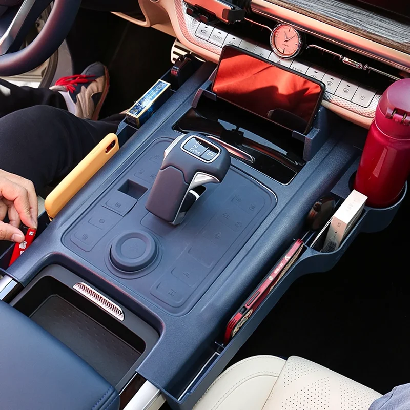 

For GWM Poer Great Wall Pao Power Ute Cannon 2024 2025 Car Central Control Storage Box Water Cup Mobile Phone Holder Accessories