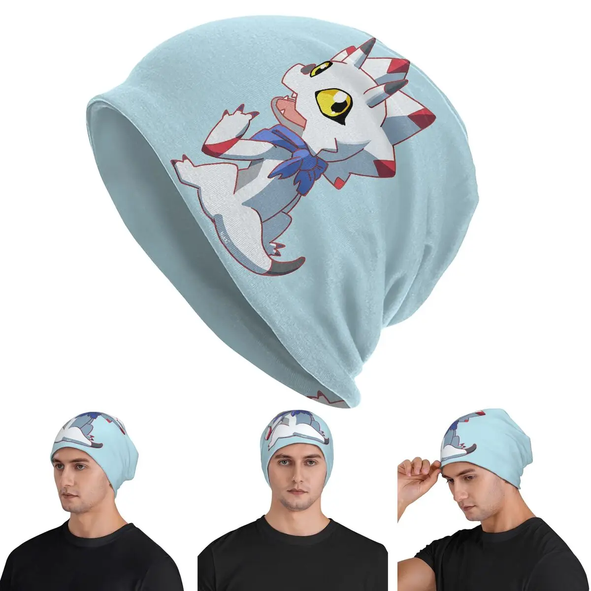 

Gammamon Digimon Skullies шапки шапки теплая осенне-зимняя уличная шапка вязаная шапка для мужчин женщин взрослых