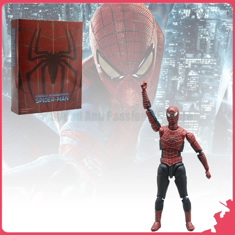 Ct Factory Shf Tobi Maguire Spider Man Friendly Neighborhood Can Handle Model Toy Doll Birthday Gift Animation Film Anime Periph