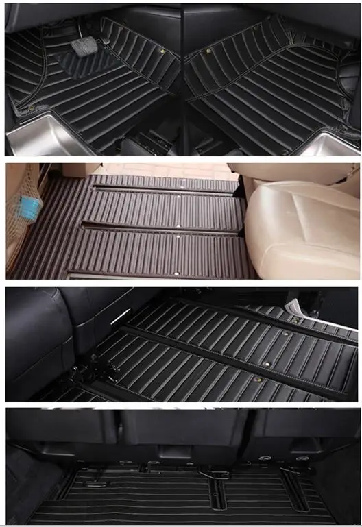 

Комплект автомобильных ковриков и коврика в багажник на заказ для Mercedes-Benz V-Class W447 2014-2026 (7/8 мест), высококачественные водонепроницаемые ковры