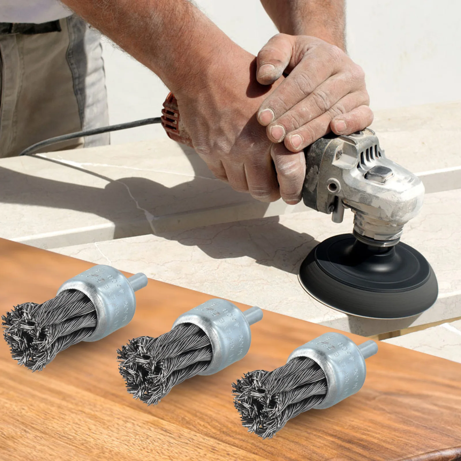 

Практичные проволочные щетки-диски 25 мм для удаления ржавчины и краски, аксессуары для электроинструментов