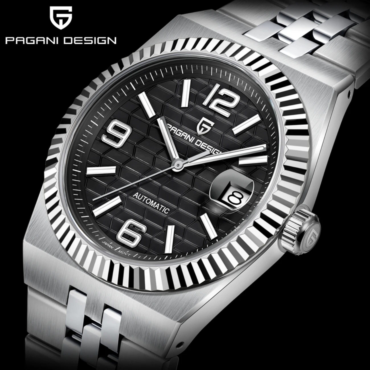

2025 New PAGANI DESIGN Automatic Men's Mechanical Watch Stainless Steel Luxury Sapphire Clock Waterproof Reloj Hombre