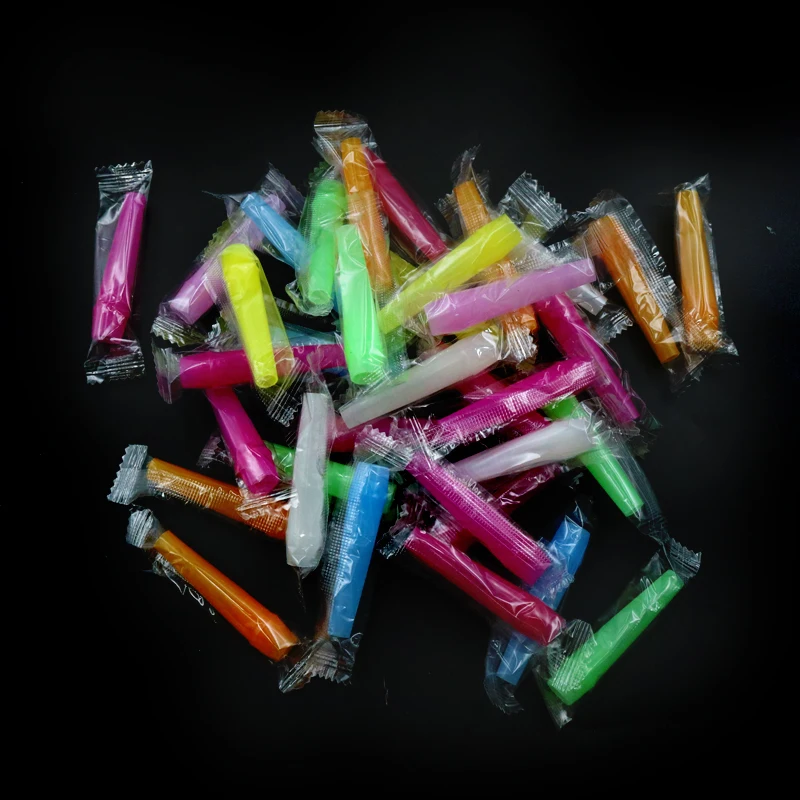 100pcs/Pack Hookah Tips Shisha Nargila Mouth Tip Disposable Hookah Mouths Tips Individual Wrapped Mouth Tips Multi Colors