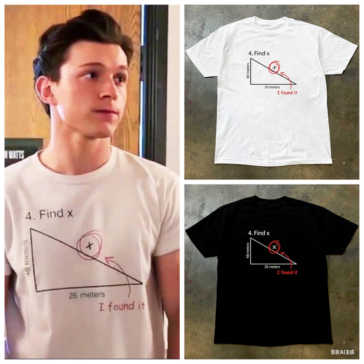 

Men's and Women's Short-sleeved T-shirts with FindX Pattern Printed Pure Cotton Soft and Breathable Fabric Tops