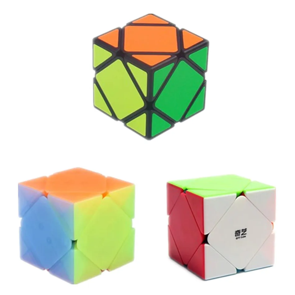 QiYi Fun QiCheng Skewb 3x3 Magic Cube Speed Antistress Professional Speed Cubes Puzzle Cubo Magico Toys Gift For Children