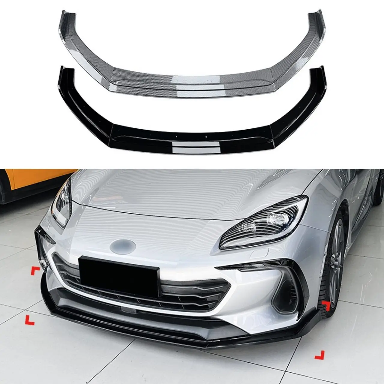 

For Subaru 2021 2022 2023 Brz Cars Accessories Car Front Bumper Lip Splitter Diffuser Body Kit Spoiler Bumper