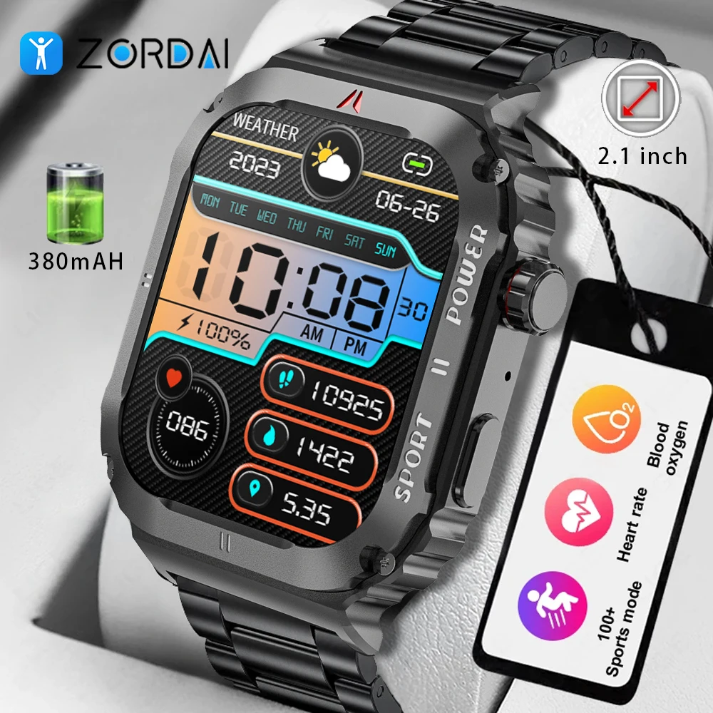 

Zordai OD3 Smartwatch 2.1 Inch Screen Health Monitoring Watches IP68 Waterproof Sport Fitness Smart Watch For Men