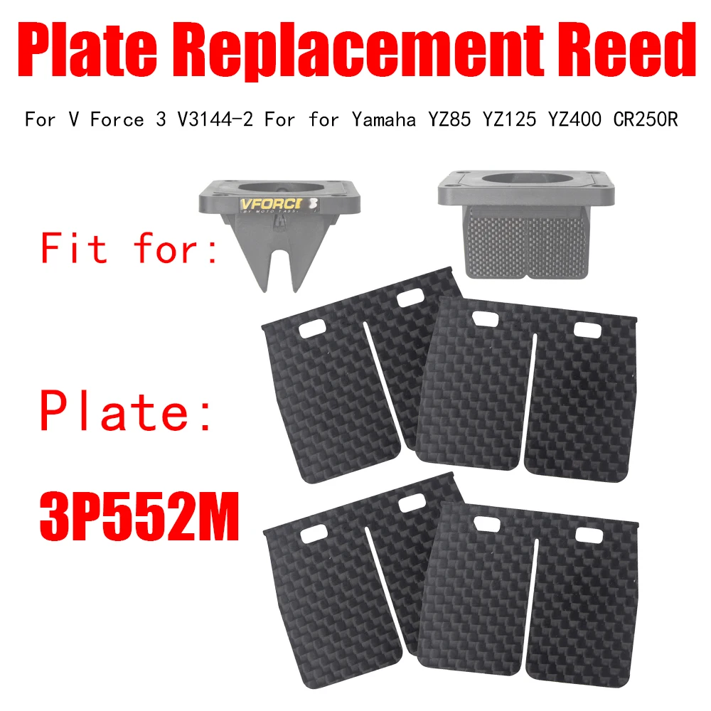 

Carbon Fiber Plate 3P552M Replacement Reed valve For V Force 3 V3144-2 For for Yamaha YZ85 YZ125 YZ400 CR250R