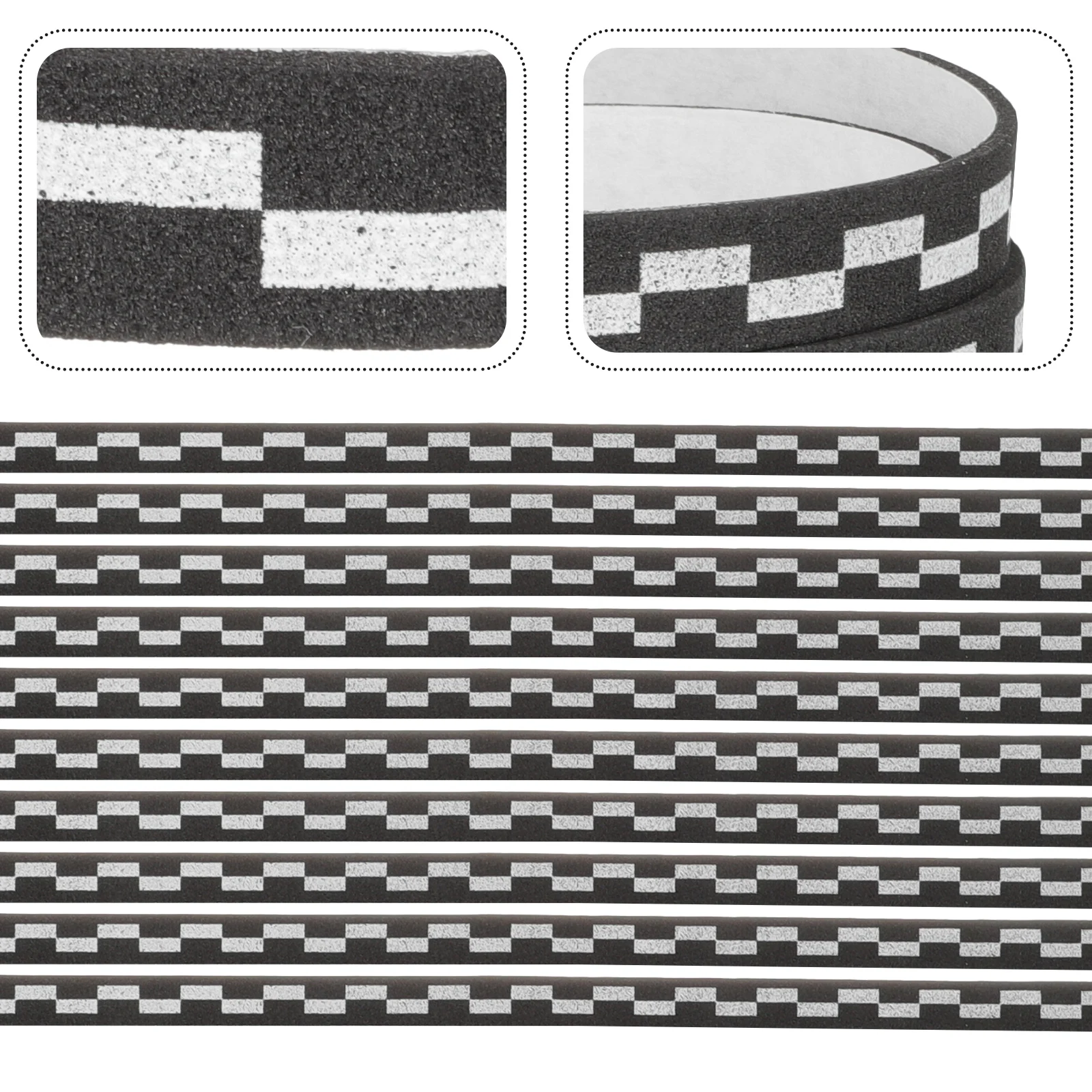 

10 Rolls Accessories Table Tennis Racket Edge Guard Chessboard Pattern Tape Strip Protective