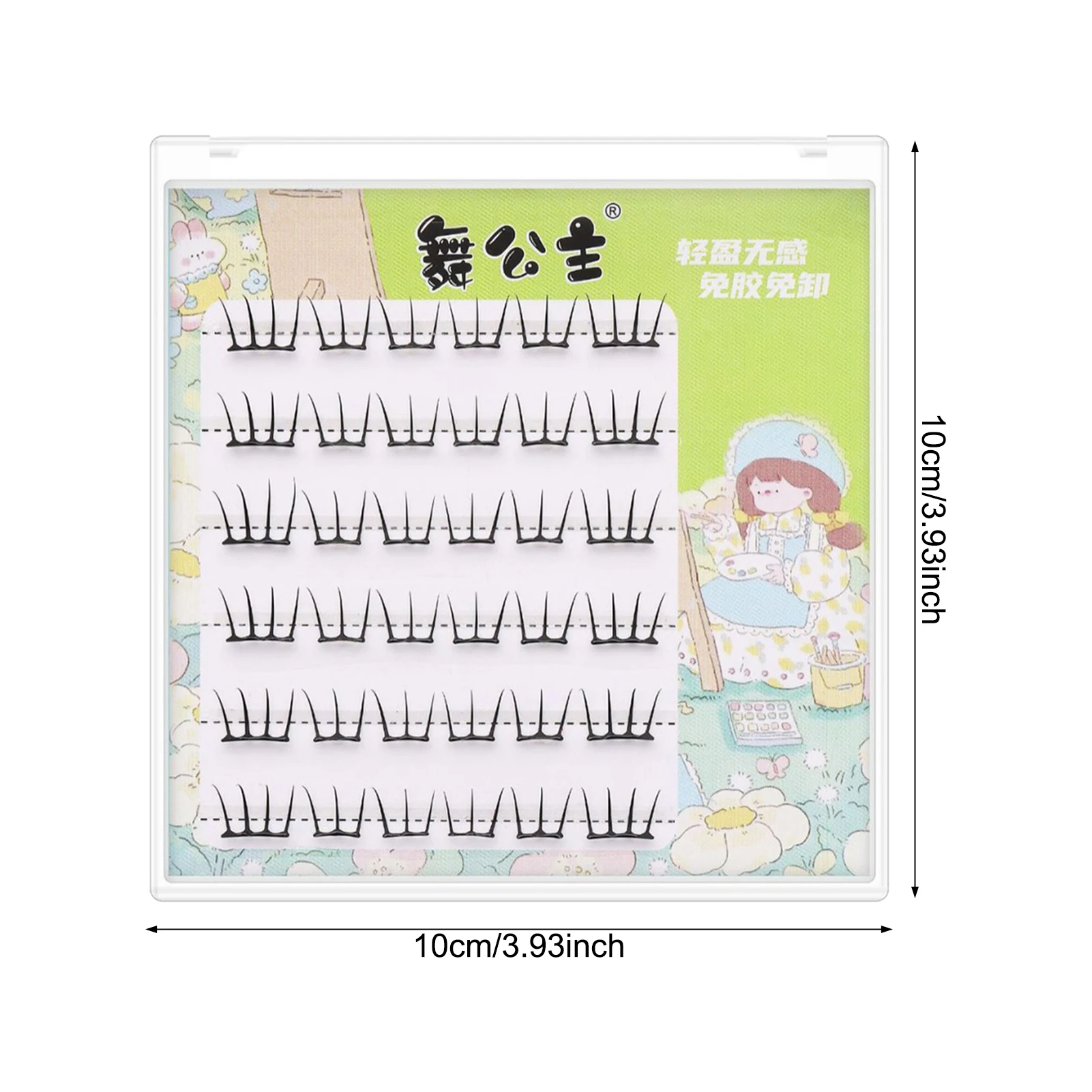 اضغط على الرموش الغراء الحرة مجموعات مدببة جلدة C حليقة الرموش اليومية الحرارة المستعبدين Premades حجم المشجعين لاش الإمدادات