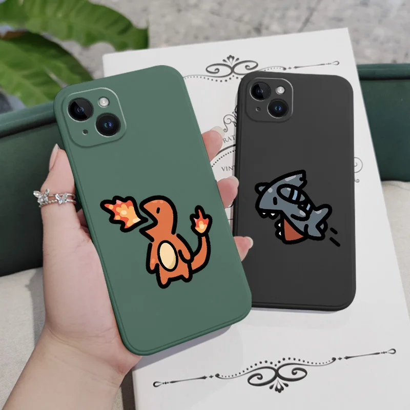 Dinosaur Monster Phone Case For iPhone 17 16 15 14 13 12 11  Plus Pro Max Mini Silicone Cover