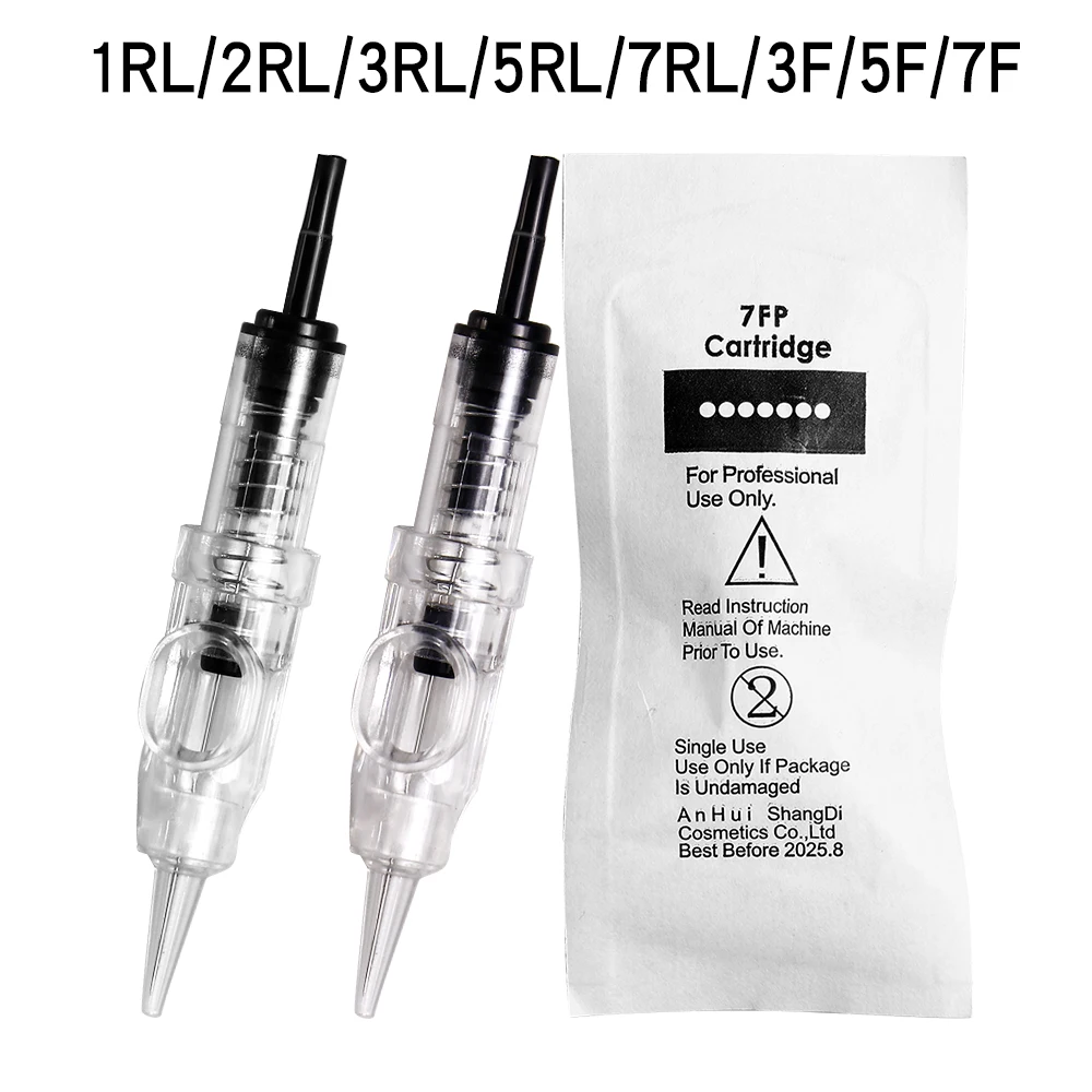

10/20/50/100 шт. картриджные одноразовые иглы для татуировки 1RL/2RL/3RL/5RL/7RL/3FP/5FP/7FP для перманентного макияжа ручка татуировки губы машина