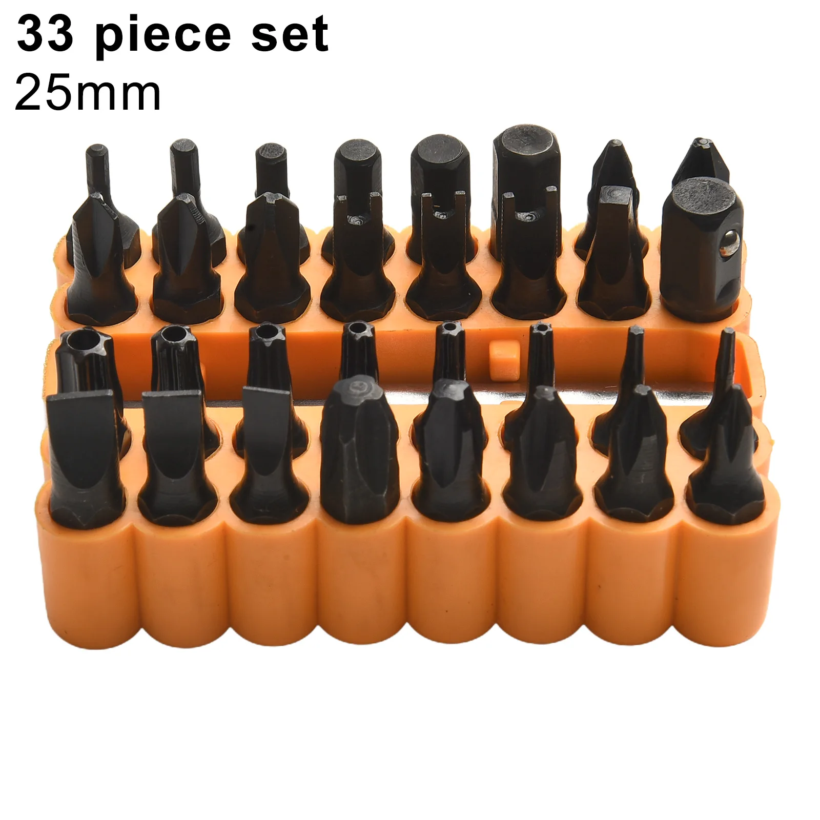 33-teiliges Schraubendreher-Bit-Set mit 1/4-Zoll-Sechskantschaft und Verlängerungsstange für elektrische Schraubendreher und Handbohrmaschinen