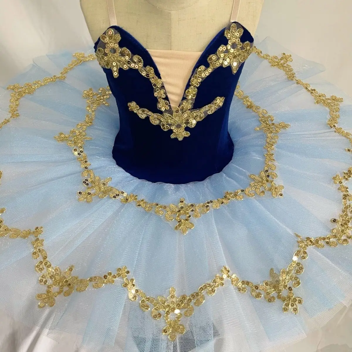 Disfraces de tutú para niños, falda tutú profesional del lago de los cisnes, trajes de concurso de tutú de Bella Durmiente para niñas